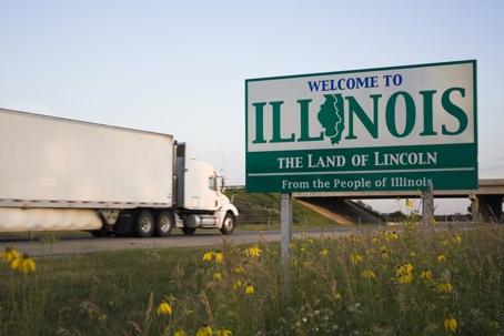 trucking entering Illinois